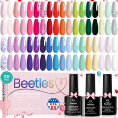 Beetles coffret vernis gel Printemps avec 36 teintes variées pour créer des looks