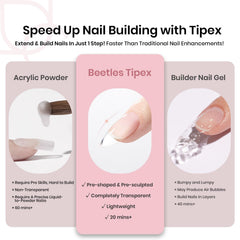 Ongles Beetles Tipex – forme C-curve prête pour un rendu professionnel.