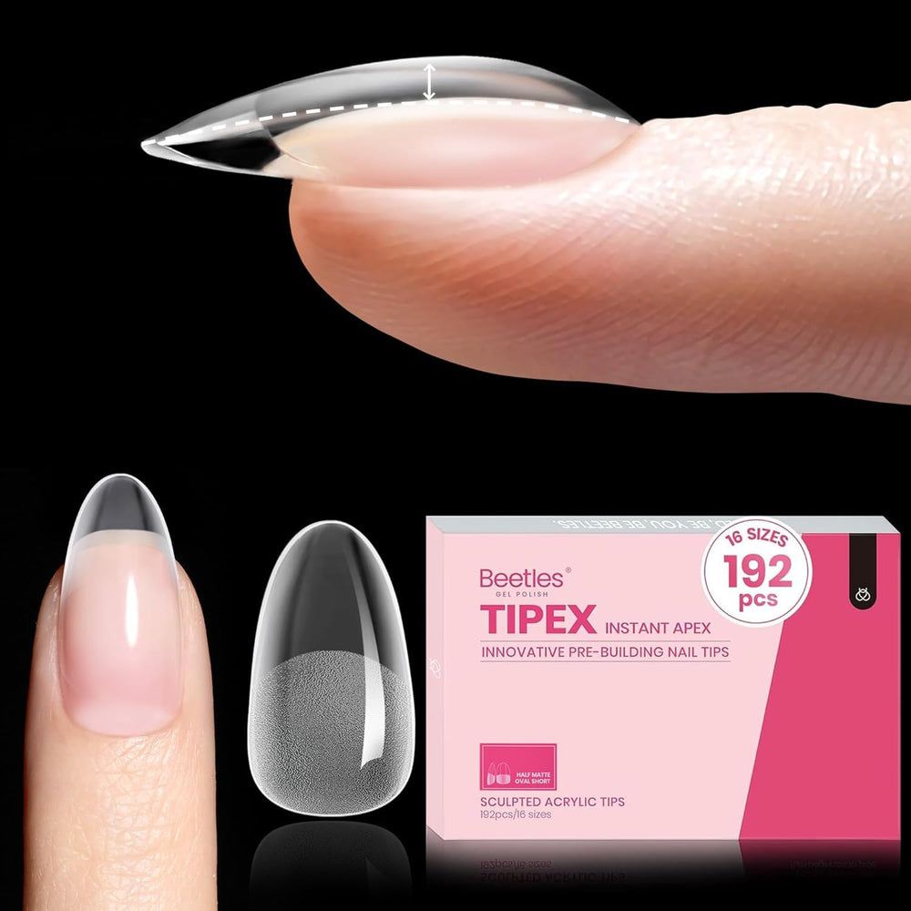 Beetles Tipex Instant Apex tips assembly close-up for precise fit and strong hold