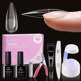 Beetles Tipex Lite Kit montrant les embouts stiletto apex pour une forme naturelle.