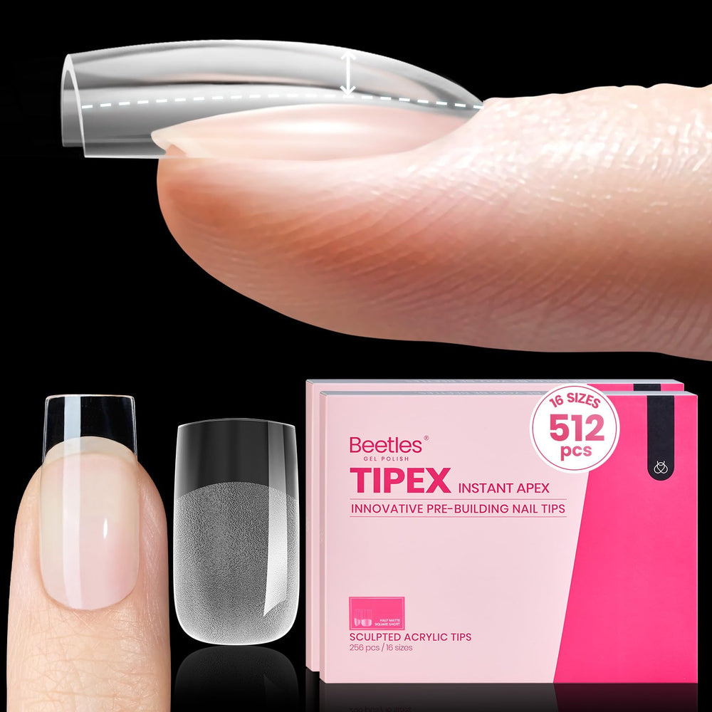 Beetles Tipex: apex instantanés pour extensions d'ongles solides.