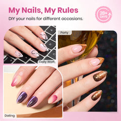 Beetles tips ongles flat-x 00-14, ajustement précis pour chaque doigt.