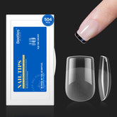 Beetles Gel Polish, tips XS carrés, prisma naturel et couverture complète pour une manucure