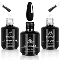 Beetles Top Coat brillance durable sur ongles.