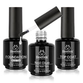 Beetles Top Coat Gel sans essuyage pour une brillance durable à domicile.
