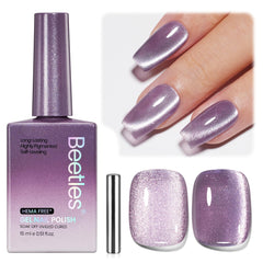 Beetles Twilight Muse affiche l effet oeil-de-chat violet sur la bouteille
