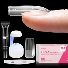 Beetles Tipex embouts d'ongles 224, pose durable et sécurisée.