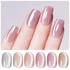 Beetles Cat Eye – argent : vernis gel avec effet cat eye durable et brillant.