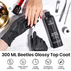 Beetles Vernis de finition – application facile et compatibilité universelle avec gels.