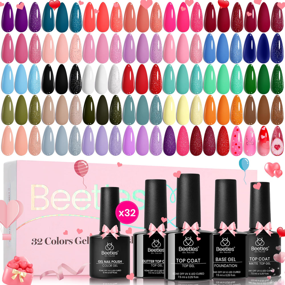 Beetles Gel Polish: palette de 32 couleurs prête à varier les looks.
