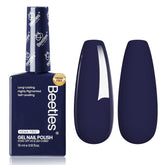 Beetles Vernis Gel bleu marine Eclipse : bouteille prête pour une manucure professionnelle à domicile.