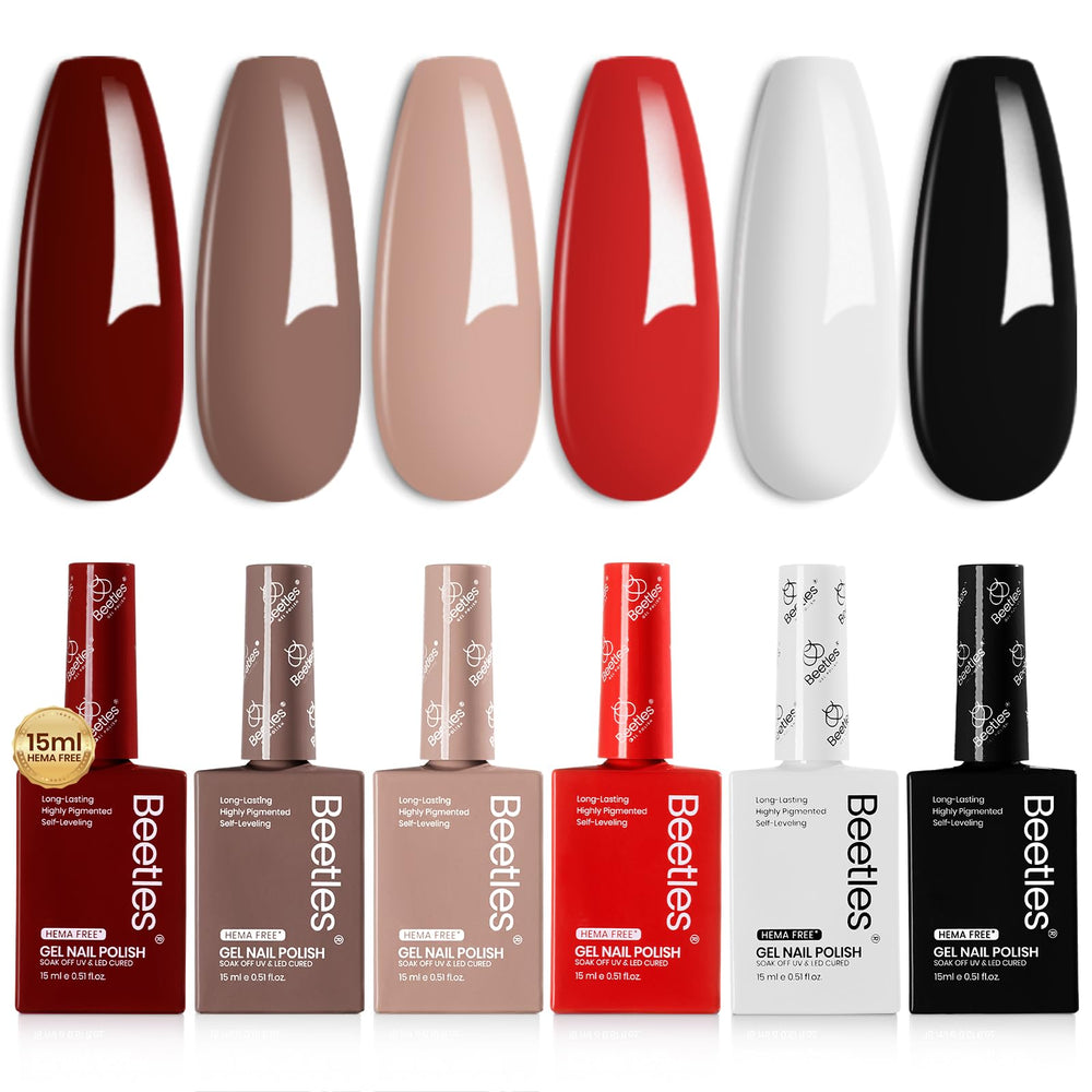 Beetles vernis gel noir, bouteille avec couleur profonde et tenue potentielle.