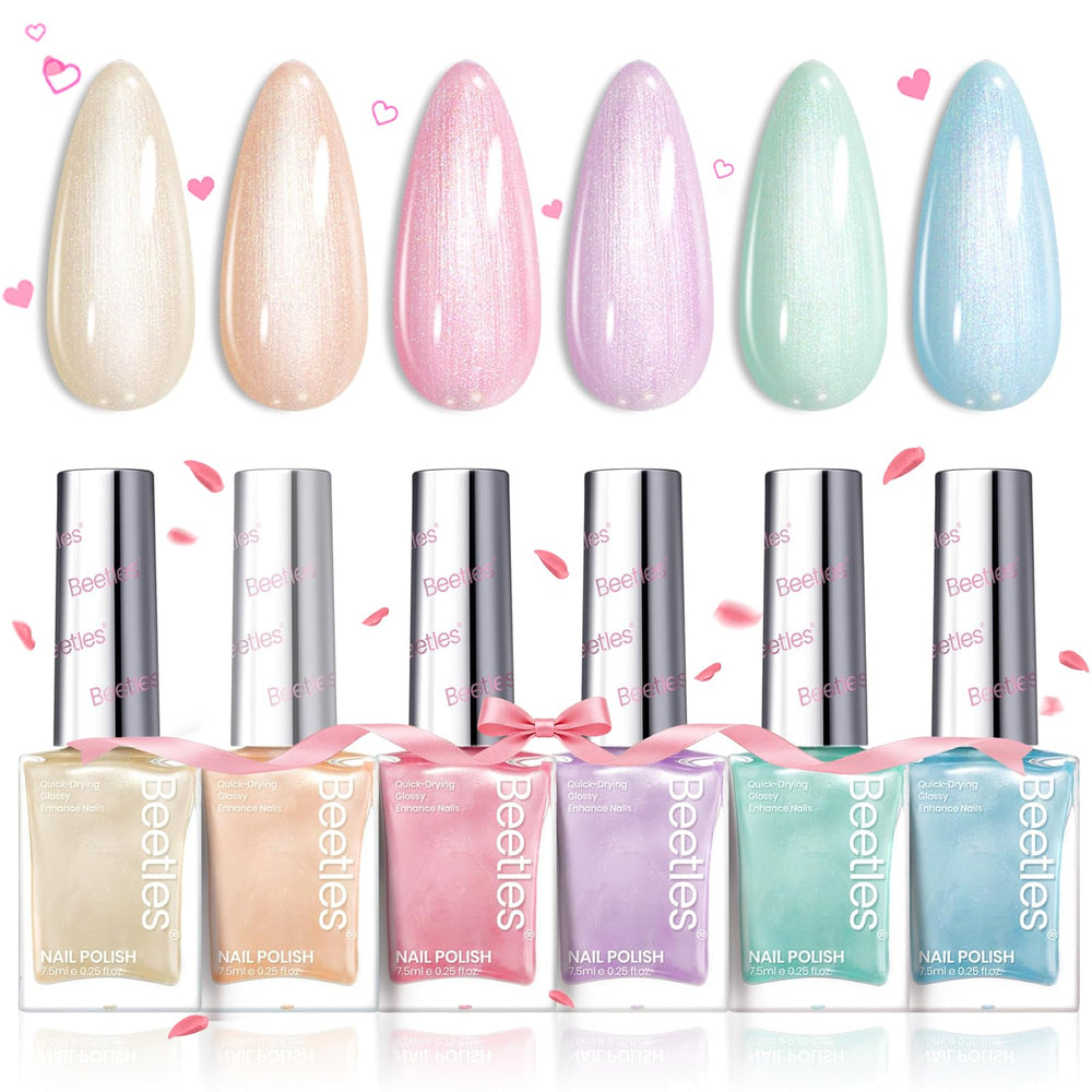 Beetles Gel Polish Rose pastel, sèche rapidement sans lampe.