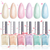 Beetles Gel Polish Rose pastel, sèche rapidement sans lampe.