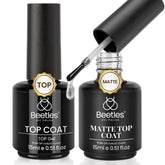 Beetles Gel Polish brillant sans essuyage pour une brillance durable sur les ongles.