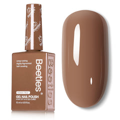 Beetles Gel Polish brun — bouteille pour voir la couleur avec précision.