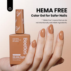 Beetles Gel Polish brun — échantillon teinte pour choisir rapidement.