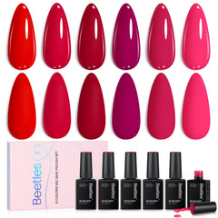 Beetles Gel Vernis Horizon Pourpre f959, rouge pourpre vif pour une manucure durable