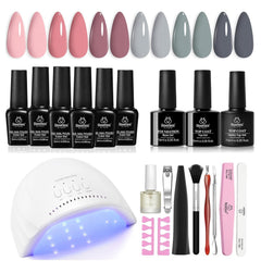 Beetles Vernis Gel Kit UV-Lampe en utilisation à domicile pour une manucure professionnelle
