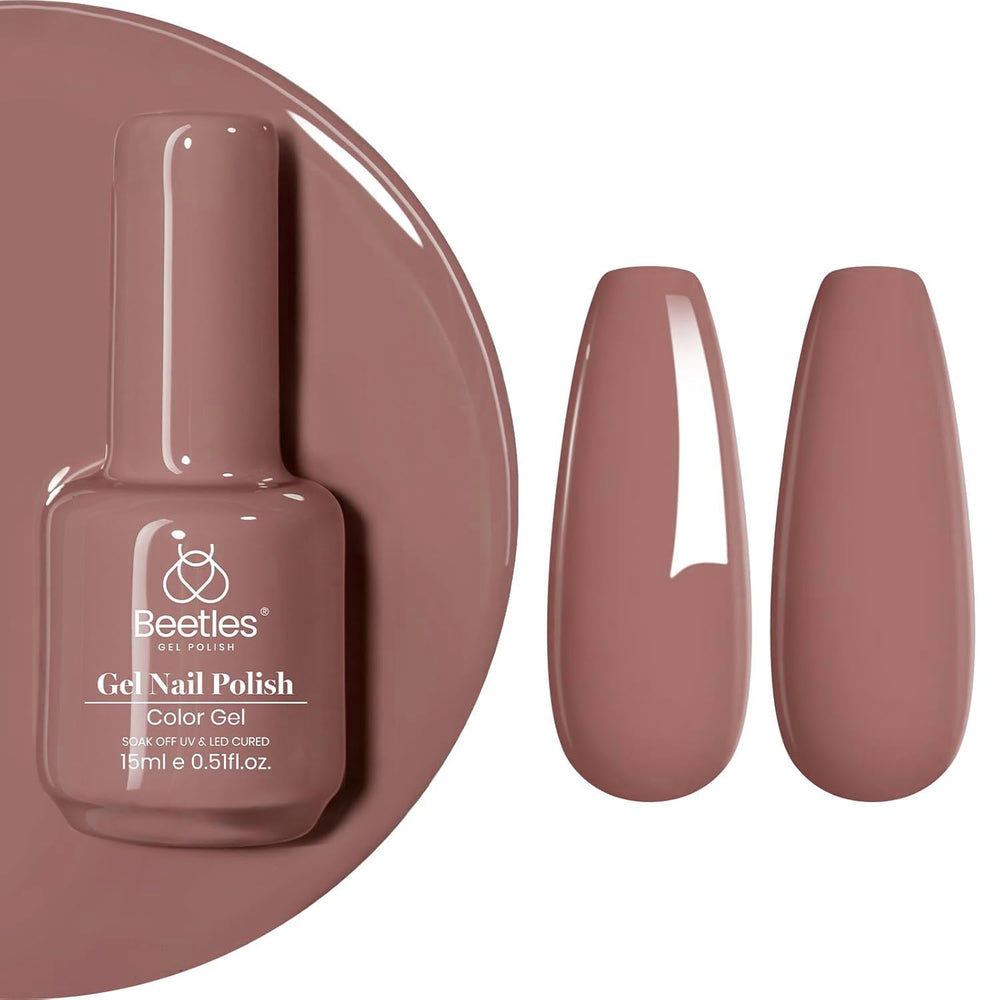 Beetles Vernis Gel Mauve – bouteille affichant une teinte élégante et polyvalente.