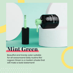 Pinceau d’application Beetles Vernis Gel Vert Menthe pour une pose précise