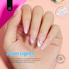 Beetles Vernis Gel bleu néon, éclat vibrant