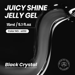 Beetles vernis gel noir jelly, application en couches, effet translucide modulable.