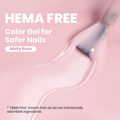 Beetles Vernis Gel Nude Rose: pinceau précis pour application correcte.
