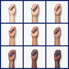 Beetles Gel Polish Bleu Nuit Profond, couleur homogène et finition lisse.