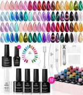Beetles vernis gel œil-chat avec 36 couleurs pour créer des designs variés.