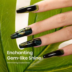 Beetles Vernis Gel olive vert cure UV rapide.