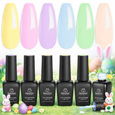 Beetles vernis gel Pastel, ensemble six couleurs pour manucure durable à domicile