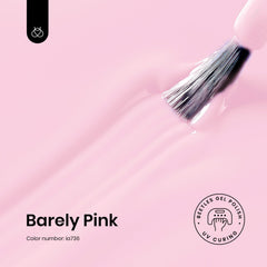 Beetles vernis gel rose pâle sur bouteille, présentation claire et efficacité.