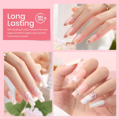 Beetles Vernis Gel rose pâle pour une allure chic en tout temps.