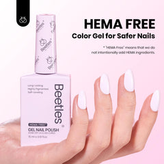 Beetles Gel Polish Rose Pastel – brillance éclatante et tenue sur ongles