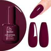 Beetles Vernis Gel Rouge Foncé dans la bouteille 15 ml, teinte chic et durable