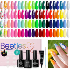 Beetles Vernis Gel arc-en-ciel: palette variée pour looks quotidiens durables.