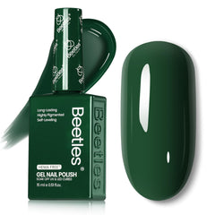 Beetles Vernis Gel Vert Forêt – flacon couleur précis pour manicure maison