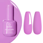 Beetles vernis gel violet pâle, éclat durable pour ongles.