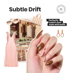 Beetles Vernis Rouge cognac coco-mousse – nuance chaude et polyvalente.