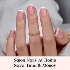 Beetles X Press Plus Ongles carré extra-courts, style net et pratique.