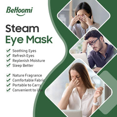 BeHoomi Masque Yeux Vapeur Senteur Arbre-a-the attaches oreilles souples