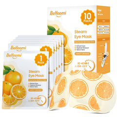 BeHoomi Masque Yeux Vapeur Orange pour détente rapide et agréable