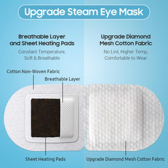 BeHoomi masque yeux vapeur Jasmin — confort doux et agréable pendant l’utilisation