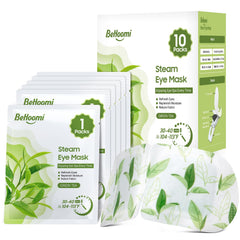 BeHoomi masque yeux à vapeur, emballage 10 paquets, pratique pour le voyage