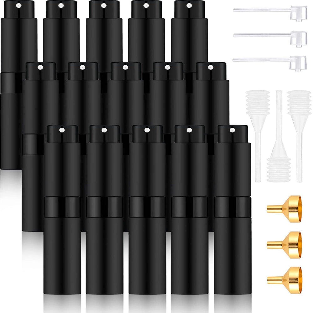 Beieverluck bouteille parfum voyage 8ml noir, légère et idéale pour partir en déplacement.