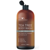 Being Naturals Tea Tree Body Wash bottle for daily cleanse and odor control.