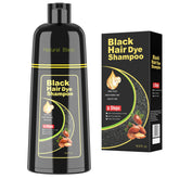 BELEZALIB Shampoing-teinture noire: couvre les gris et apporte brillance naturelle.