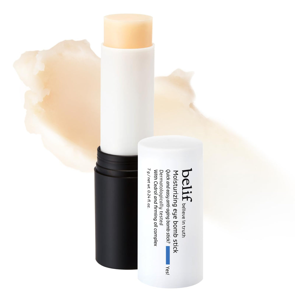 Belif baume-yeux-stick application précise pour hydrater le contour des yeux.