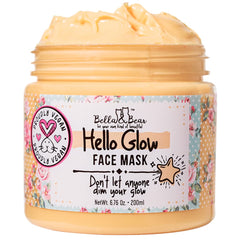 Bella et Bear Hello Glow pot texture argileuse pour peau lumineuse